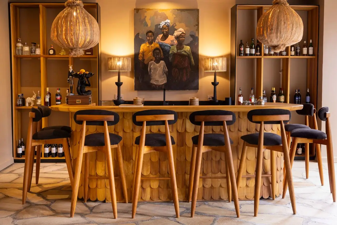 Lodge bar at Sambora Kinigi